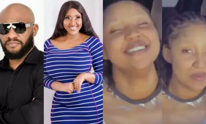 "You're making me blush" - Judy Austin gushes as Yul Edochie hails her as 'naturally beautiful and graceful African woman' (Video)