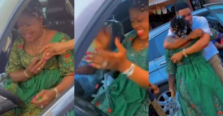 'Seeing my mum happy is my greatest happiness' - Man says as he gifts mother new car (Video)