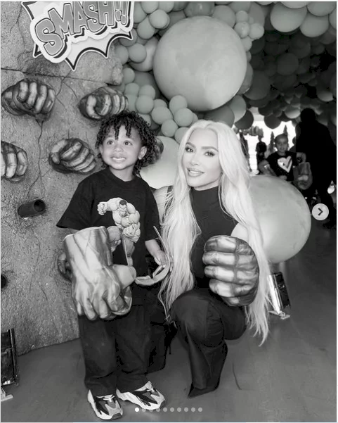 Kim Kardashian celebrates her son Psalm West's 3rd birthday with lavish Hulk-themed party (photos)