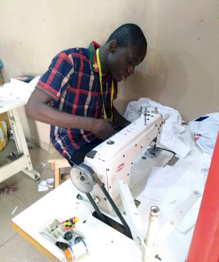 'Machala saved my life' - Carter Efe reminisces as he shares throwback pics of himself as a tailor (Photo)