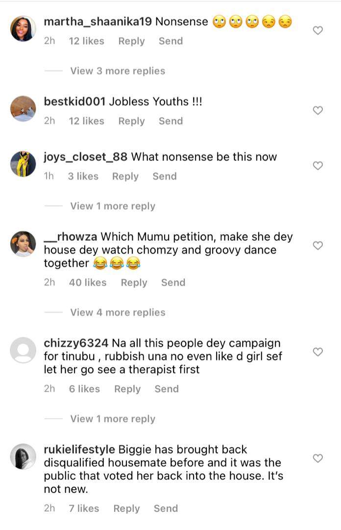 #BBNaija: Reactions as over 3000 fans sign petition for organisers to bring back disqualified housemate, Beauty
