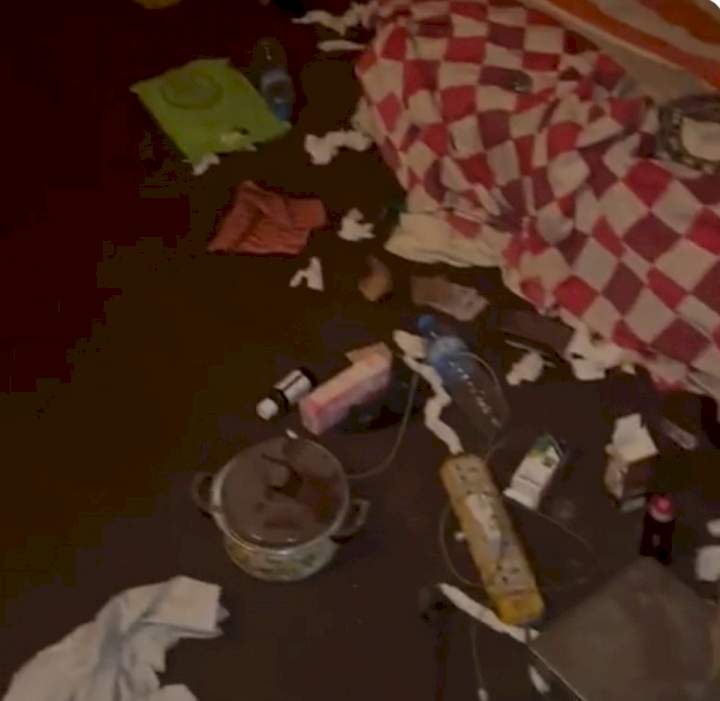 I really need a wife - Man says as he shows off his dirty room (video)