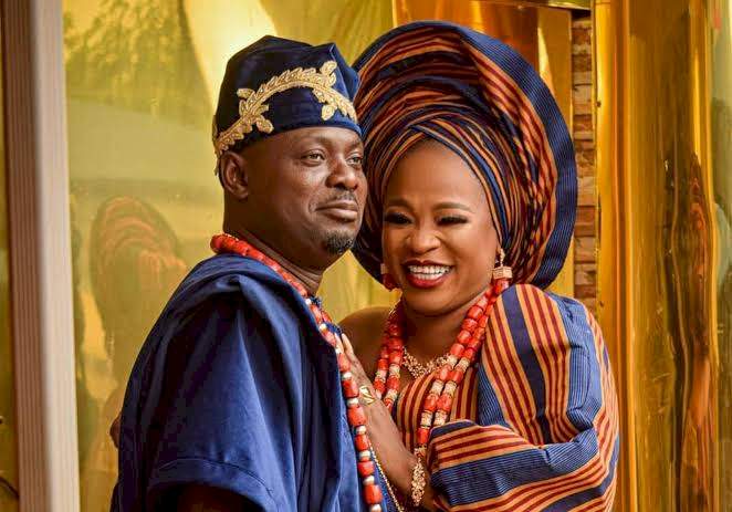 Kunle Afod's wife, Desola announces separation from husband
