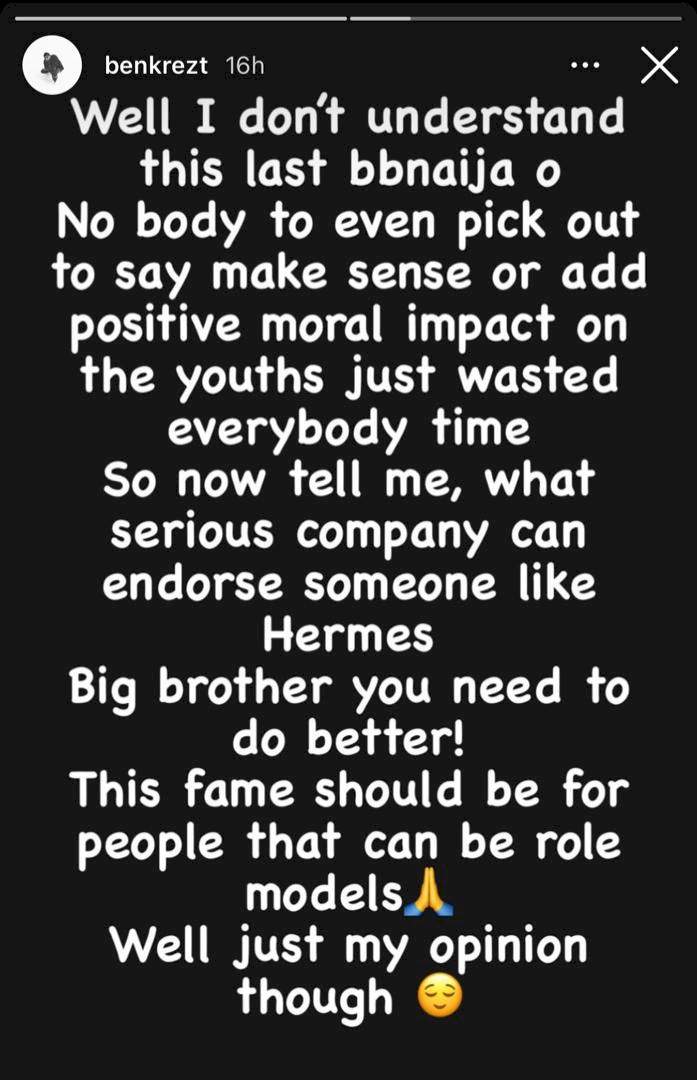 'What serious company can endorse Hermes?' - Benkrezt bemoans moral influence on youths
