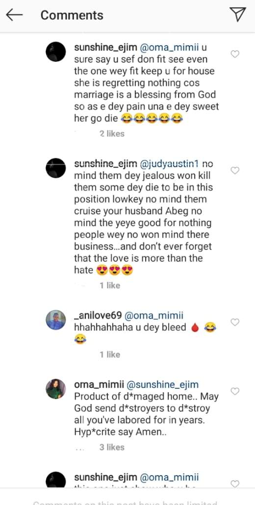 Judy Austin gets tongues wagging with her comment on Yul Edochie's visit to first daughter's school