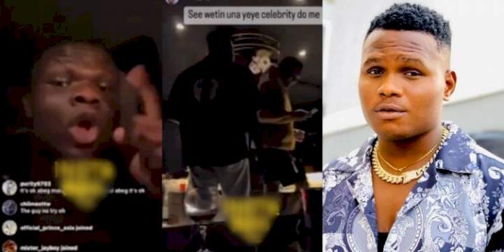 "That guy too proud" - Skit maker, Funny Si Moni calls out Oluwadolarz for snubbing him at club; he reacts (videos)