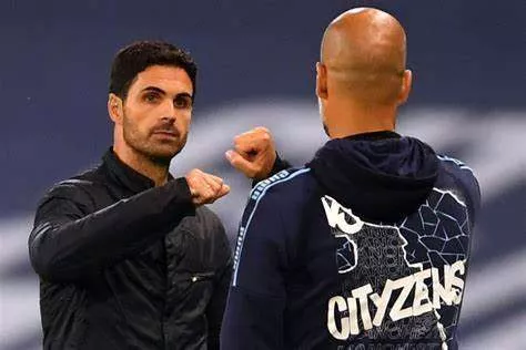 Mikel Arteta and Pep Guardiola - Imago