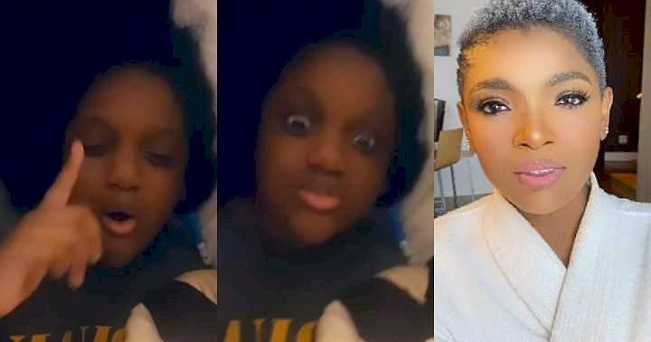 My own mother did this - Video of Annie Idibia's 8-year-old daughter sparks reactions