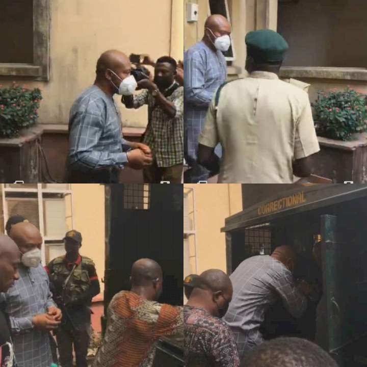 Video of kidnapper, Evans, leaving the Federal High Court Lagos after he was sentenced to life imprisonment