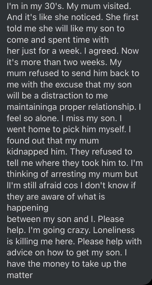 Single mom who has been sleeping with her son cries out after he was taken away from her