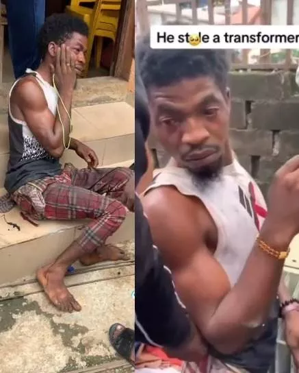 Man arrested after allegedly attempting to steal a transformer (video)