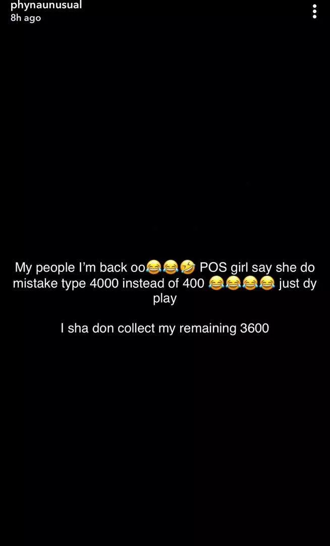 Reality Tv star, Phyna storms POS stand after attendant deducted N4k charge from her account instead N400