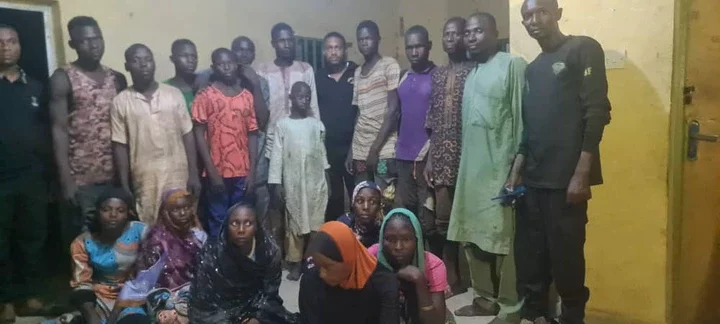 JUST IN: Nigerian Troops Ambush Terrorists, Rescue 17 Kidnapped Persons in Kebbi State [PHOTOS]