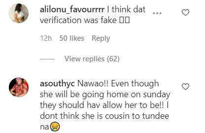 BBNaija: Reactions as Instagram deletes Beatrice's account hours after verification