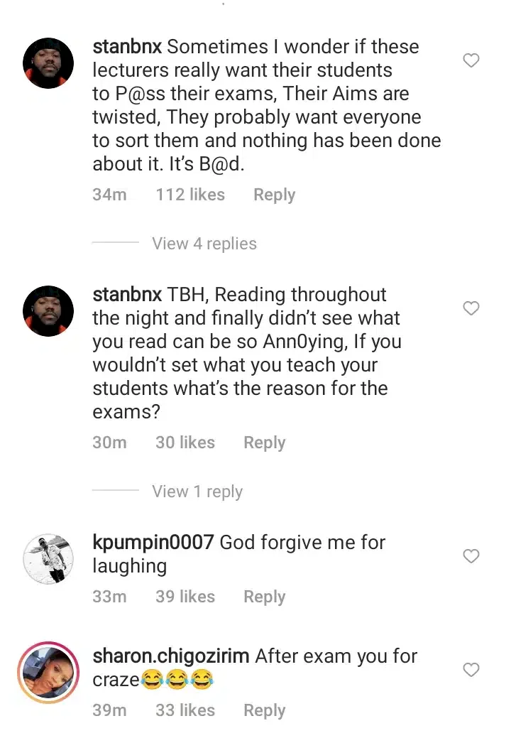 'I read chapter 1 to 12 no single question came out' - UNILAG student rants bitterly (Audio)