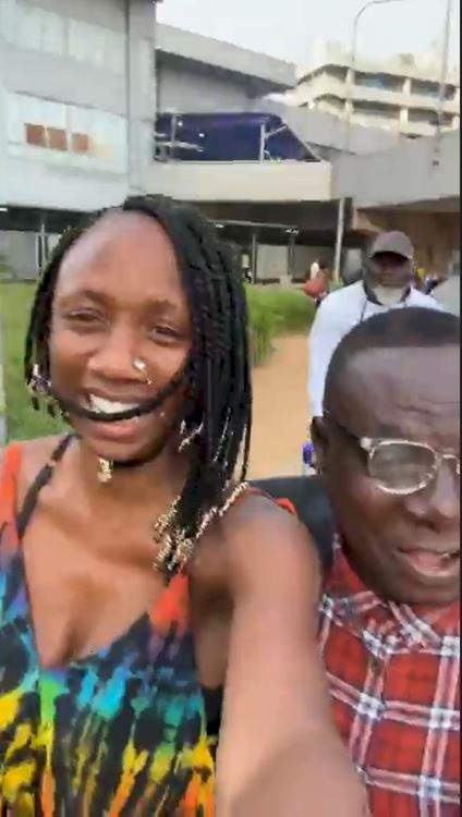 Emotional moment dancer, Korra Obidi reunited with family in Nigeria after years of being apart (Video)