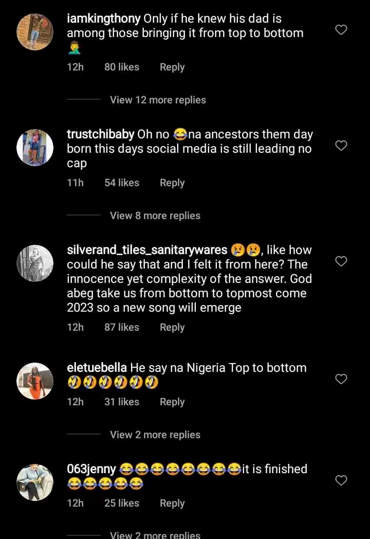'His father is among those causing it' - Reactions as Regina Daniels' son, Munir describes Nigeria as a 'top to bottom' country (Video)