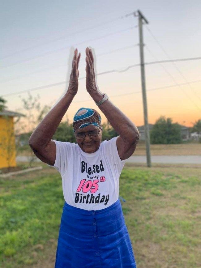 “Blessed to see my 105th birthday” – Ageless grandma leaves social media users in shock