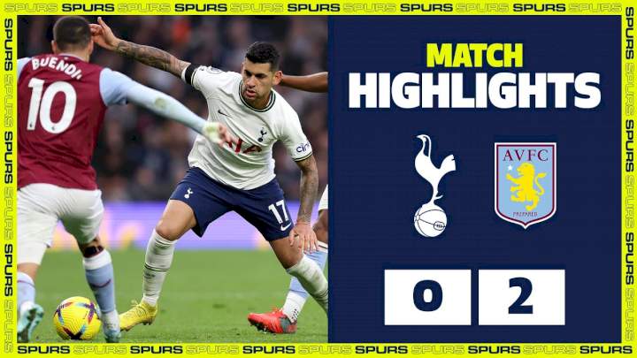 Tottenham Hotspur 0  -  2 Aston Villa (Jan-01-2023) Premier League Highlights