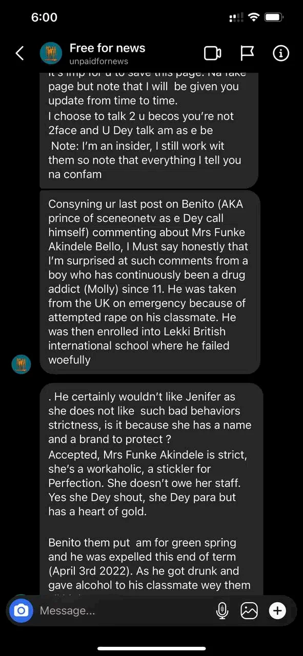 'Benito has been into drugs since he was 11, got expelled from school' - Insider uncovers deeds of JJC's son after he tackled step-mom, Funke Akindele (Screenshots)