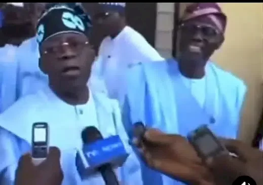 Moment Gov. Sanwo-Olu burst into laughter as Tinubu 'disowns' VP Osinbajo few hours after his presidential declaration (Video)