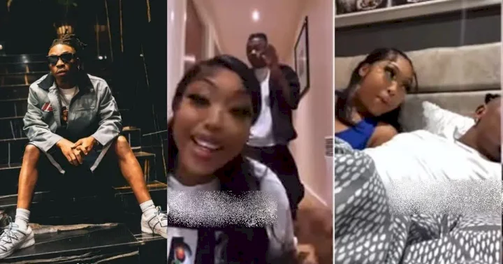 Video of Mayorkun with alleged girlfriend causes a stir