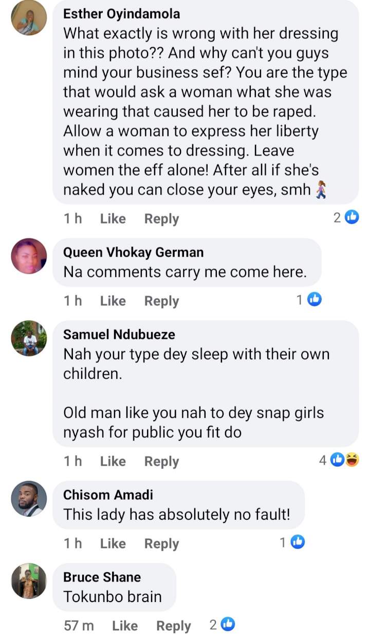 Man dragged for filth after taking photo of a lady and calling on the government to introduce mode of dressing for women