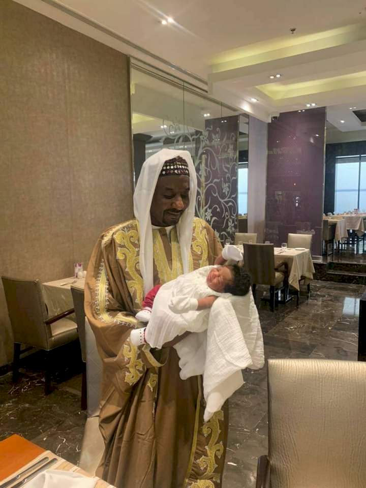 Former Emir of Kano, Sanusi at the naming ceremony of his newborn daughter in Saudi Arabia (photos)