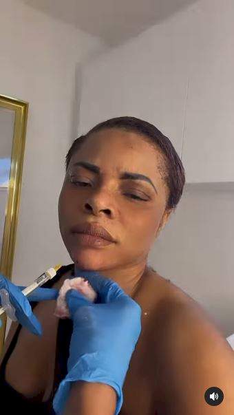 'I need a divorce!' - Laura Ikeji fumes over husband's comment on her modified chin (Video)