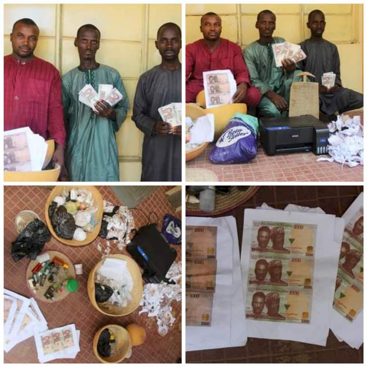 Three suspects arrested for possession and production of fake currency notes in Bauchi 