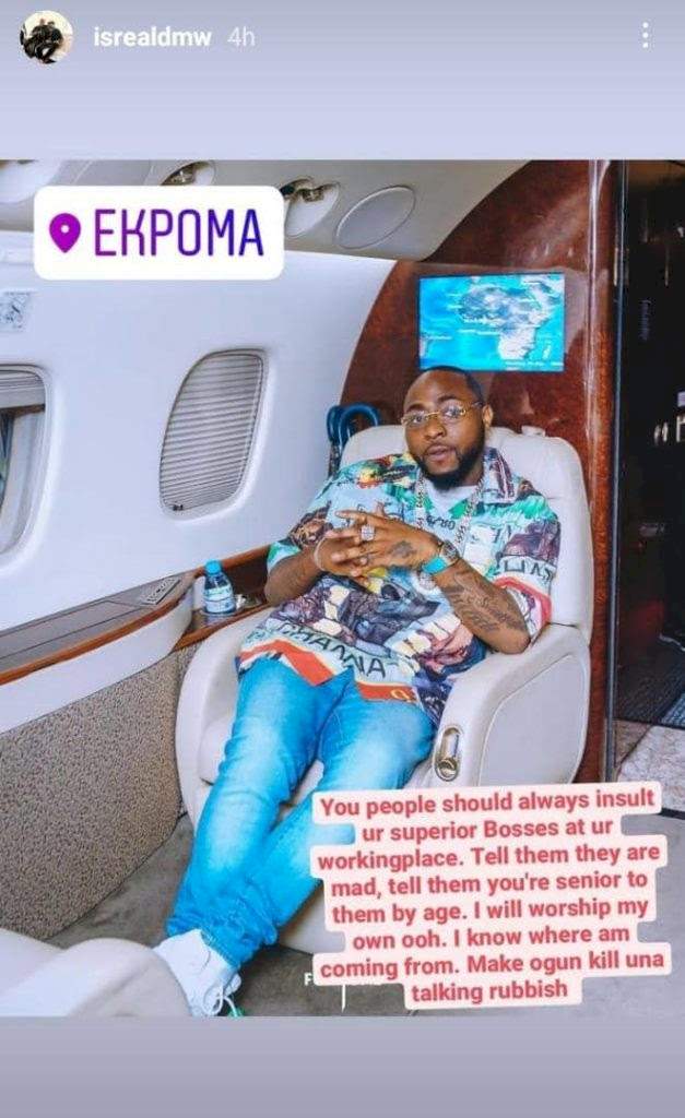 Isreal DMW reveals reason he won't stop respecting Davido despite age difference