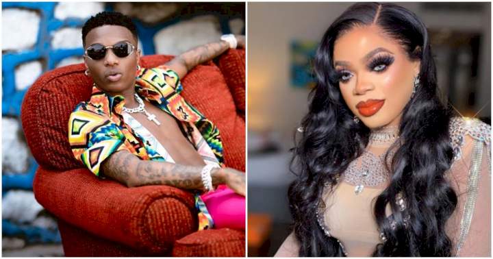 "I dey trip for Wizkid but shy to tell him" - Bobrisky finally shoots his shot at Wizkid