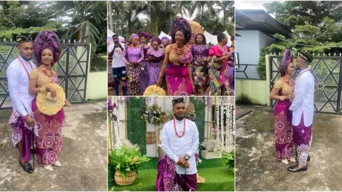 "Talking stage started in JSS 2" - Man gets married to his secondary school sweetheart after 16 years of dating