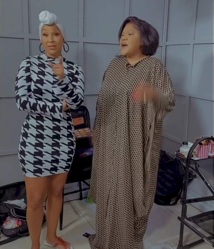 'They are the best and they don't cheat' - Toyin Abraham hypes Nigerian men to American actress, LisaRaye McCoy (Video)
