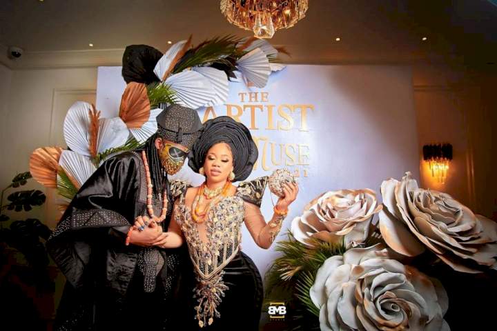 Fashionista, Toyin Lawani ties the knot with fiancé, Segun Wealth (Video)