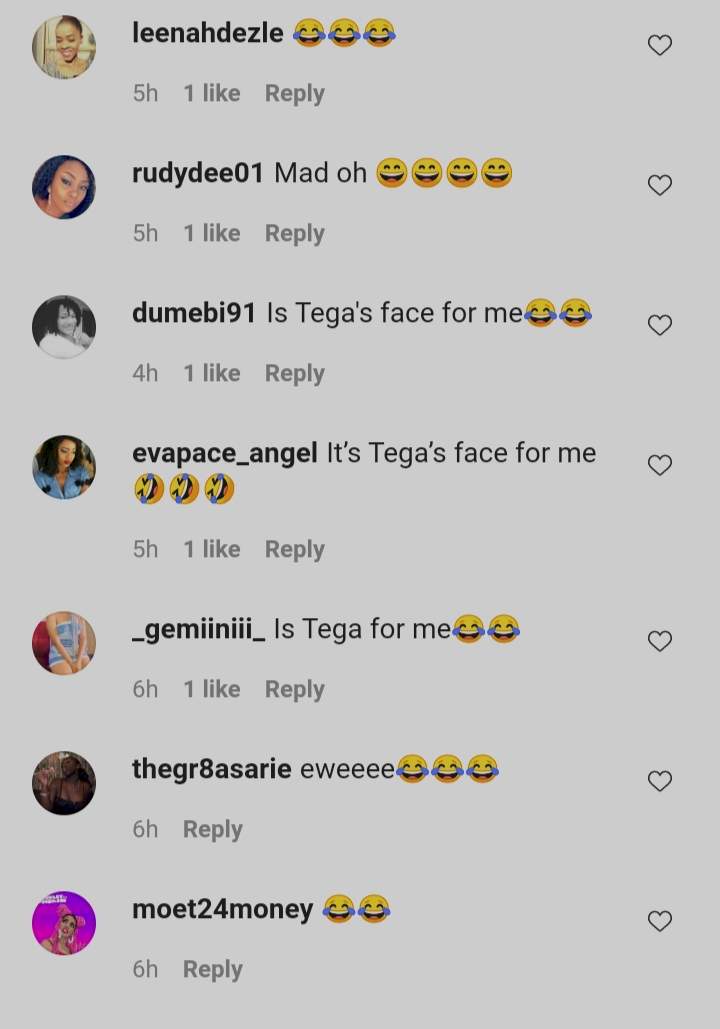 Fans react to Tega's facial expression as Pere demands respect as HoH (Photo)