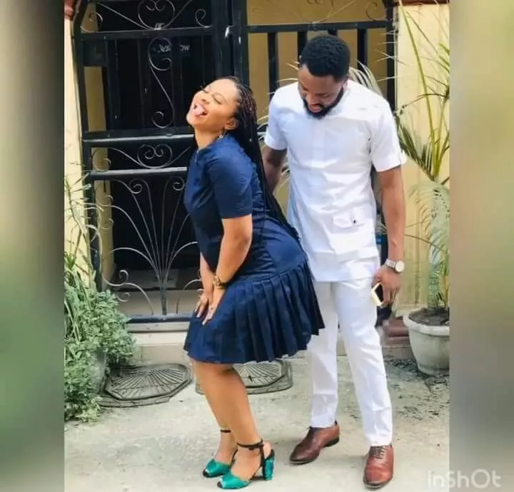 BBNaija star, Tega replies fan who asked if she and husband, Ajeboh, are separated