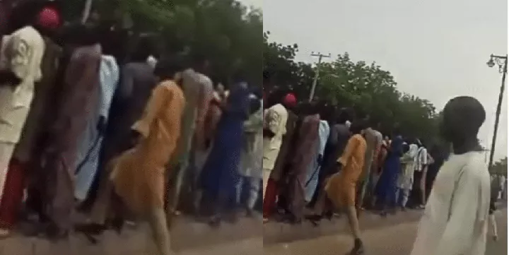 Ex-Boko Haram terrorists protest in Borno state over non-payment of their allowance (Video)