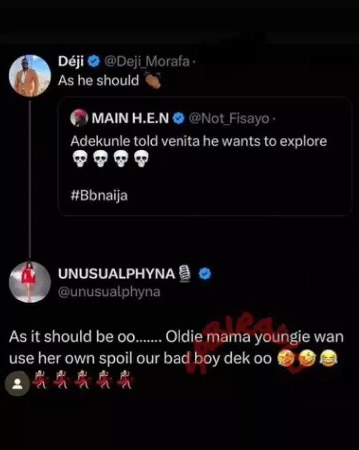 'Old mama youngie wan use her own spoil Adekunle' - BBNaija star, Phyna age-shames Venita