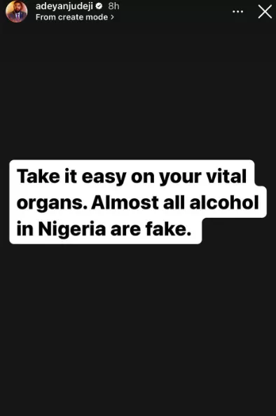 Almost all alcohol in Nigeria are fake - Activist, Deji Adeyanju, alerts Nigerian alcohol takers