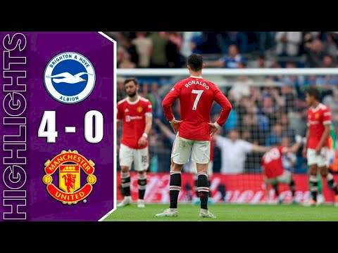 Brighton 4 - 0 Manchester Utd (May-07-2022) Premier League Highlights
