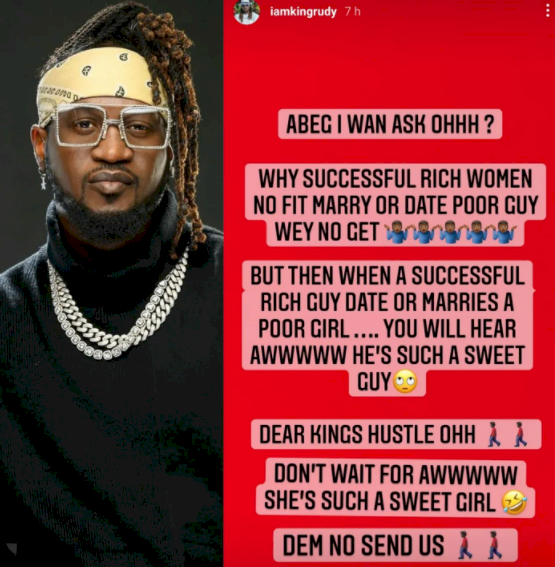 Why are successful rich women not dating or marrying poor guys? - Singer Paul Okoye asks