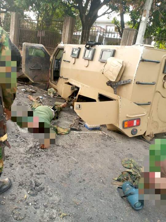 5 soldiers die in accident on their way to repel alleged IPOB's ESN attack in Anambra (graphic photos)