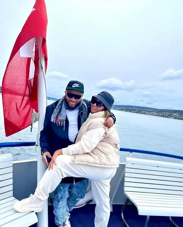 "This man made the best decision of marrying Rosey" - Fans shade Tonto Dikeh as they gush over Churchill and wife's vacation in Switzerland