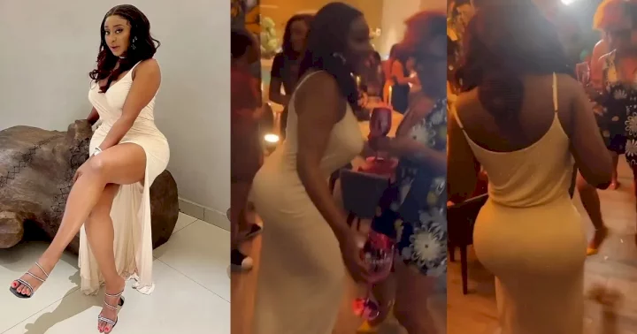 "Her doctor did her bad from day one" - Ini Edo's backside stirs up reactions (Video)