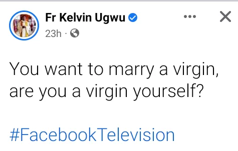 Are you a virgin yourself? - Nigerian Catholic priest asks men who want to marry virgins