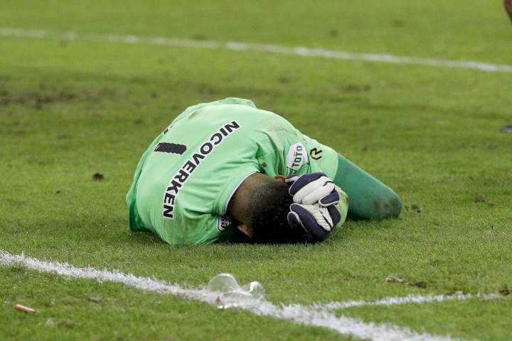 Super Eagles Goalie, Maduka Okoye gets attacked after a man-of-the-match performance