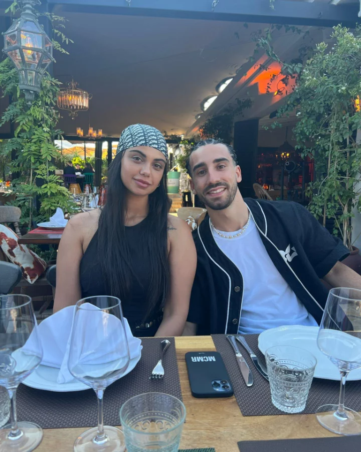 Marc Cucurella's change of hairstyle makes him unrecognisable on holiday with wife and family