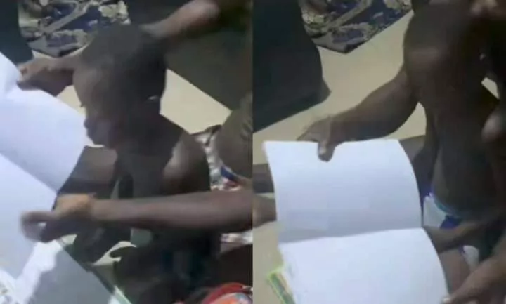 "When no be 'Leo Da vinci' him born" - Reactions as father laments over difficult drawing assignment his child was given (Video)