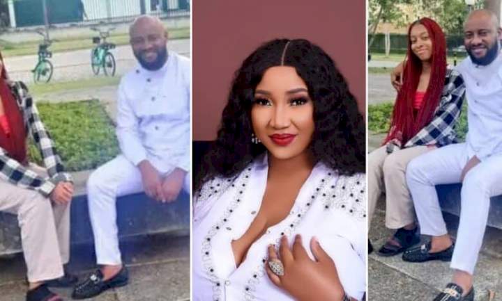 Judy Austin gets tongues wagging with her comment on Yul Edochie's visit to first daughter's school